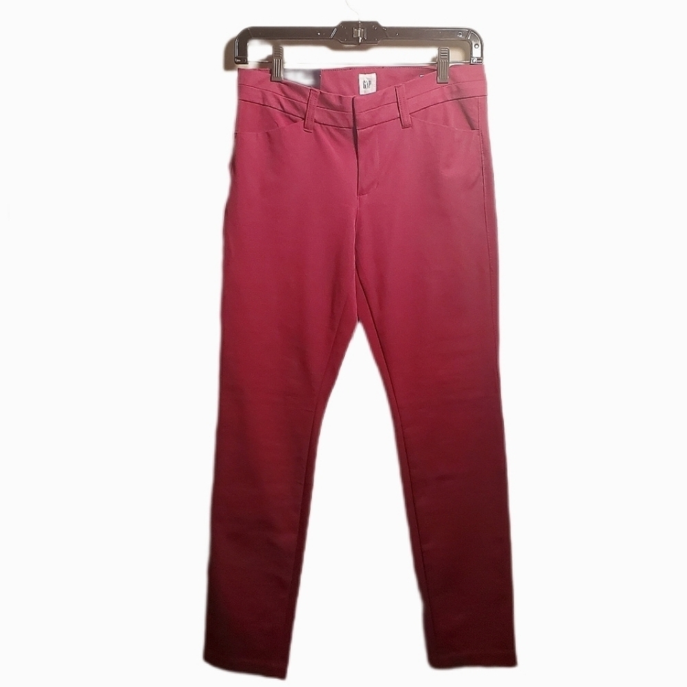 GAP - Slim City Crop Slim Leg Bi-Stretch Fitted Pant - Hot Pink Size 0 NWT